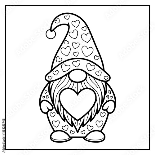 Happy Valentine's Day Bold & Easy Coloring Book