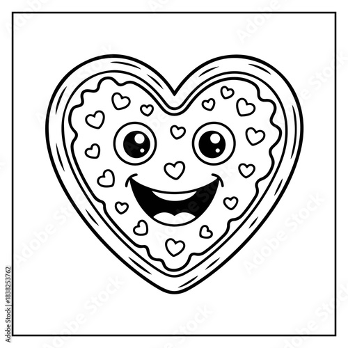 Happy Valentine's Day Bold & Easy Coloring Book