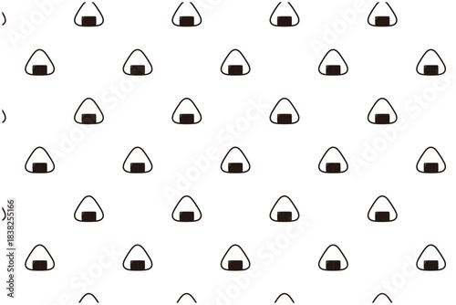 おにぎり　パターン壁紙