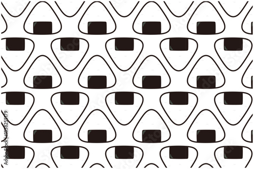 おにぎり　パターン背景