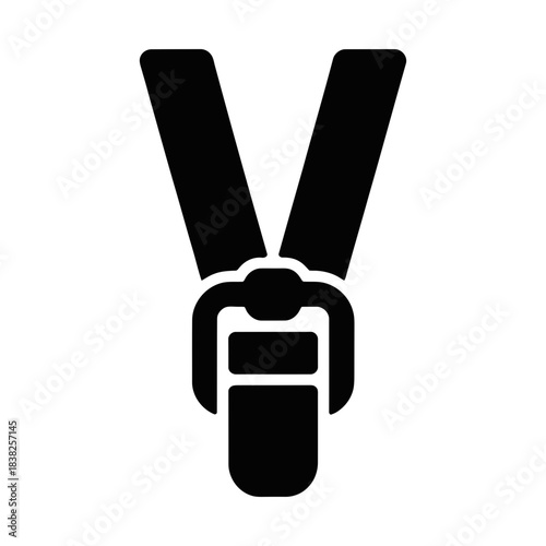 seatbelt glyph icon