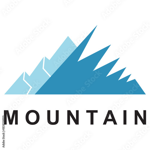 snow mountain logo icon element design

