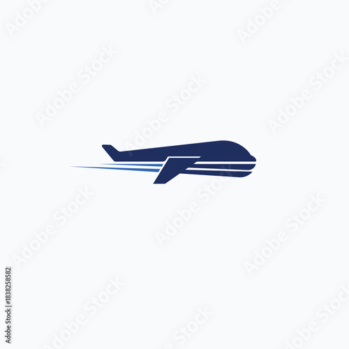 Plane jet aviation travel logo design