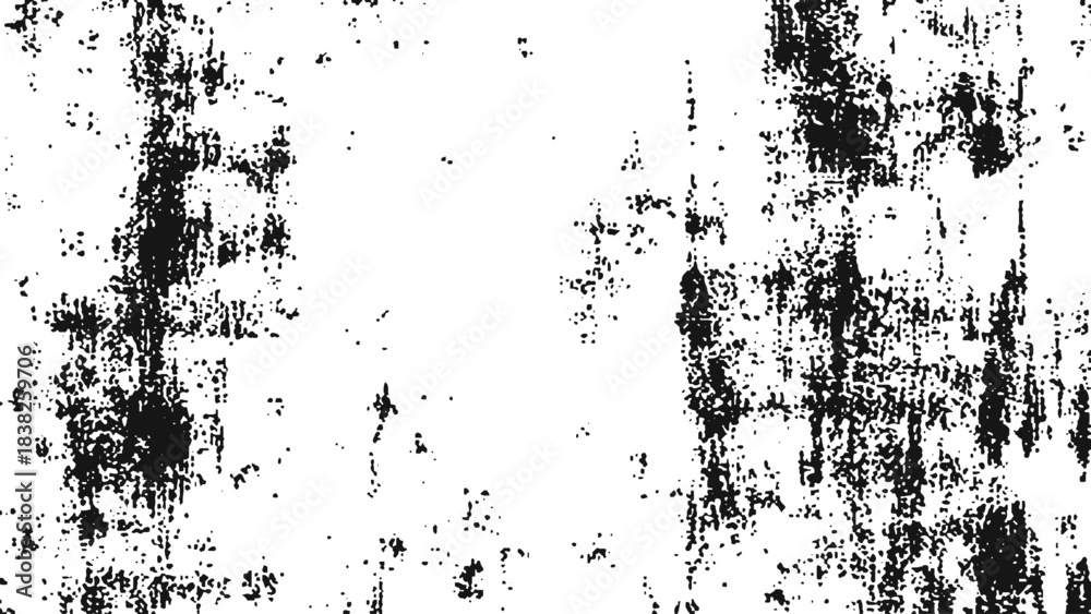 Fototapeta premium Distressed monochrome grunge texture with chipped surface dust dirt and old scratched background