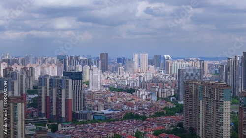 Foshan District Aerial City Skyline Photography