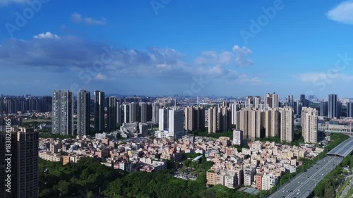 Foshan District Aerial City Photography - Modern Urban Skyline