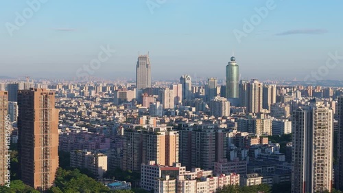 Foshan City Skyline - Aerial District View, China