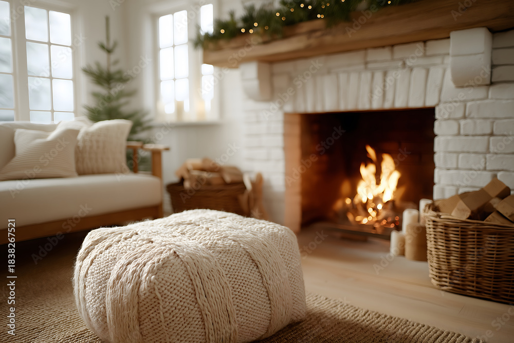 Fototapeta premium Homely holiday scene evokes warmth of family gatherings, creating cozy and inviting atmosphere filled with joy