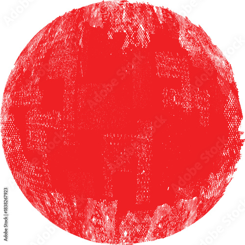 Grunge post Stamps Collection, Circles. Red sun . Japanese style . Banners, Insignias , Logos, Icons, Labels and Badges Set . vector distress textures.blank shapes.