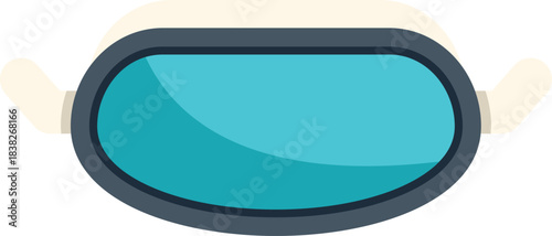 Astronaut's visor reflecting a distant blue planet is the focus of this space exploration illustration