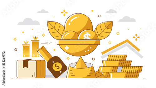 wealth, financial abundance, gold coins and money