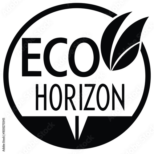 ecohorizon vector on white background