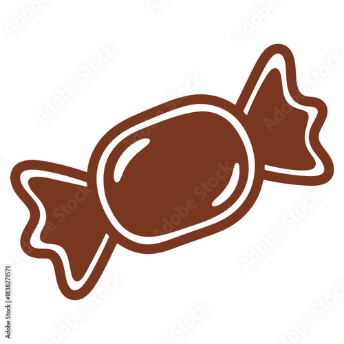 Delicious Wrapped Candy Vector Illustration for Sweet Treats and Dessert Themed Designs and Celebrations