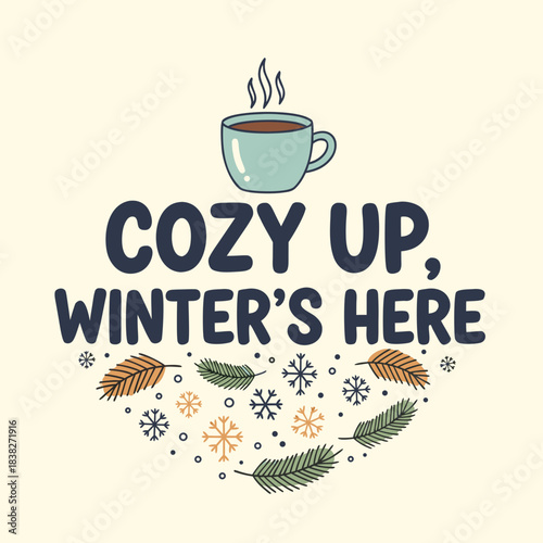 Vintage coffee label design illustration