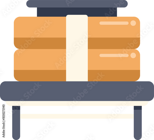 Graduation cap resting on a stack of books over a bench, symbolizing the end of an academic journey and the promise of a bright future