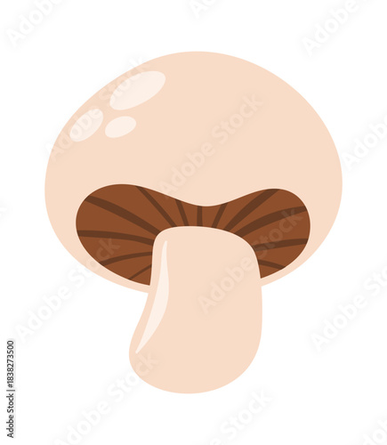 Cute butter mushroom design element