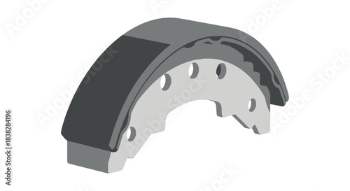 Automotive Brake Shoe Component for Vehicle Safety and Performance
