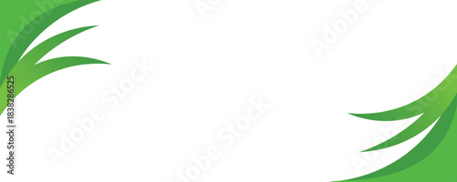 Modern green banner background. Graphic design banner pattern background template with dynamic wave shapes. vector ilustrasi