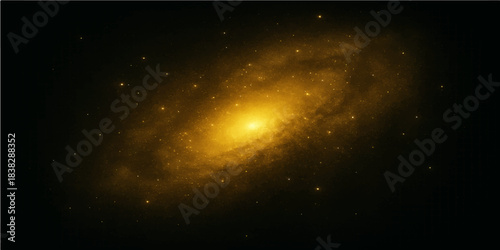 A brilliant galaxy of stars illuminates the dark space of the night sky with vibrant blue nebula light across the vast universe