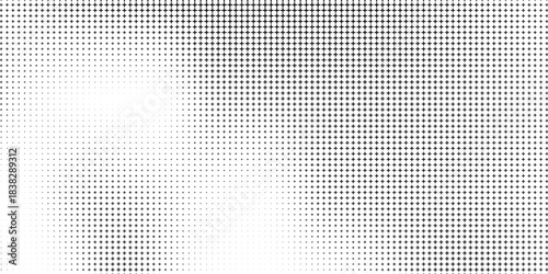 Black halftone design of cross or plus sign for pattern and background