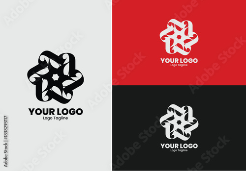 Minimal Symmetrical Logo Mark Classic Fashion, Furniture & Hospitality Brand Identity