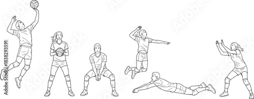 Black Silhouettes Set of Majestic Deer, Stags, Hinds, and Spotted Fawns Representing Wild Animals, Hunting Season, Christmas, Nature, and Forest Design Elements, Isolated.