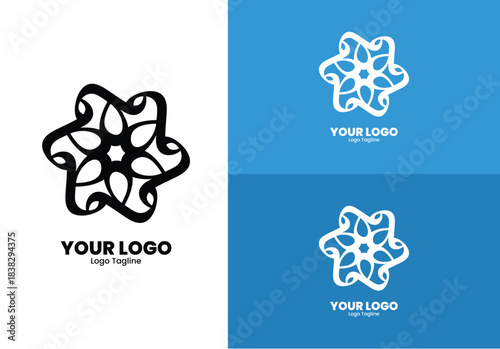 Minimal Symmetrical Logo Mark Classic Fashion, Furniture & Hospitality Brand Identity