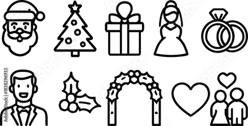 Jesus Christ and cross vector illustration icon set design symbol silhouette