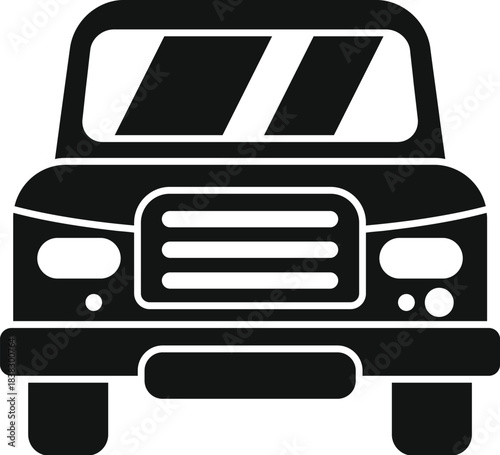 Powerful off road vehicle facing forward, embodying adventure and exploration