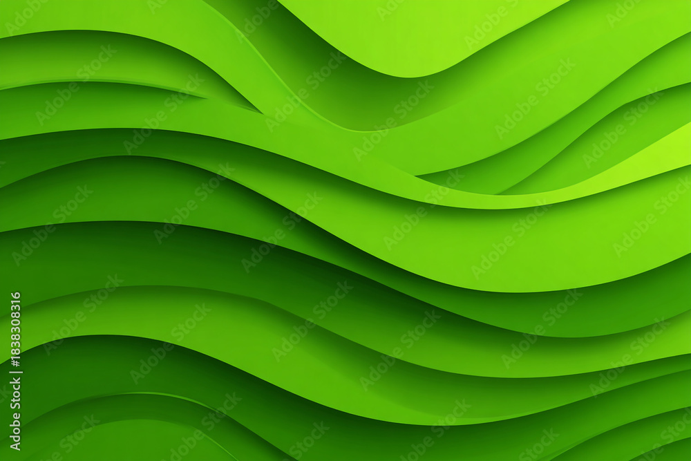 Fototapeta premium abstract wavy green background
