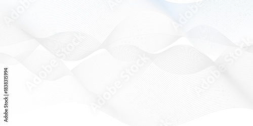 Vector wave digital white and gray gradient blend futuristic technology. flow tech transparent line stripe energy connection web music and sound. beautiful dynamic smooth space texture background.	
