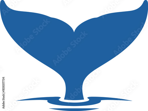whale tail vector