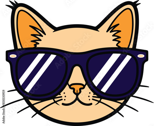 vector illustration of a cat