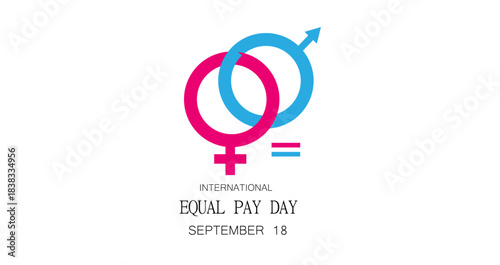 International Equal Pay Day Poster, September 18. 