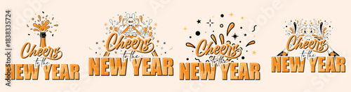 Cheers To The New Year Champagne Celebration