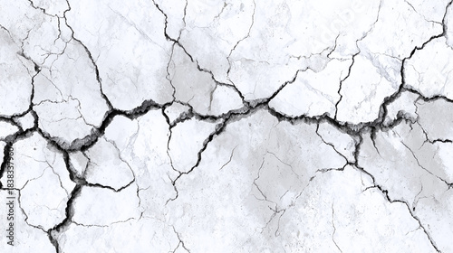 The intricate patterns of cracks on a surface, revealing a story of age and change. This abstract image captures the beauty of imperfections.
