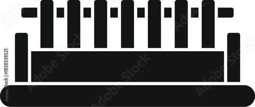 Professional studio equipment adjusting sound mixing volume with equalizer console icon