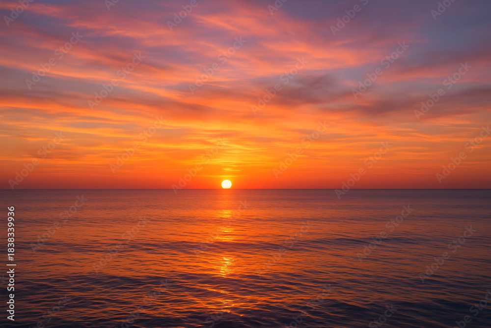 Fototapeta premium sunset in the sea