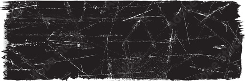 Grunge textured banner with rough edges. Scratched texture. Overlay grunge texture . Simply place texture over any object to create grunge effect . Banner with scratched surface for your design