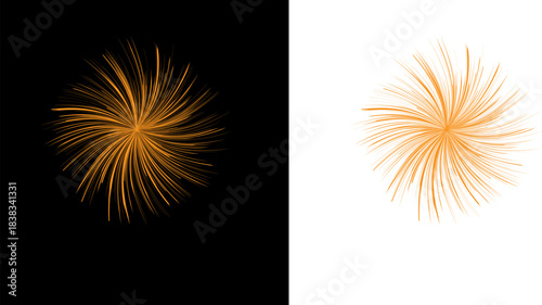 set of vector fireworks
