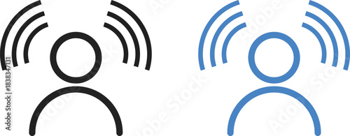 Influencer Icon Set. Social Media Marketing and Content Creator Symbols 