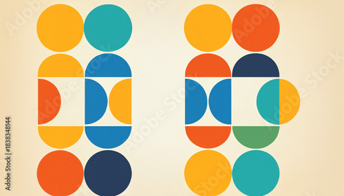 retro mid century modern ge...
