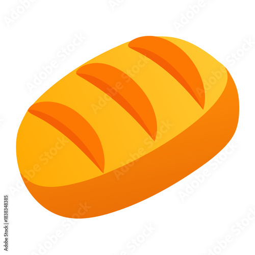 Loaf of bread vector illustration