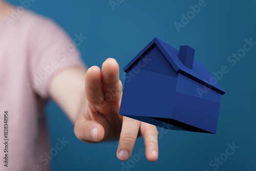 Hand reaching out to touch ...