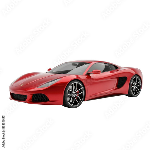 Red sports car isolated on transparent background isolated on transparent background indoor, outdoor, no people, keyword 30