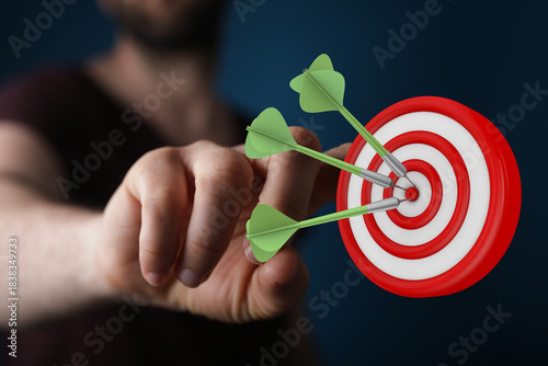 Image of a dartboard with t...