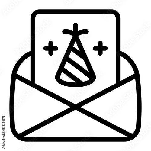 This Party Invitation icon is suitable for party or event.