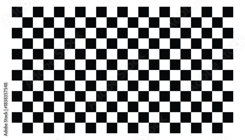  Black and White Checkerboard Pattern Set – Chess, Racing Flag, and Geometric Square Grid Design vector illustraion 