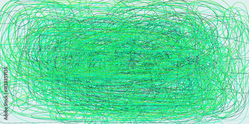 Colored tangled pattern. Abstract chaotic texture. Background with lines and waves. Art creation