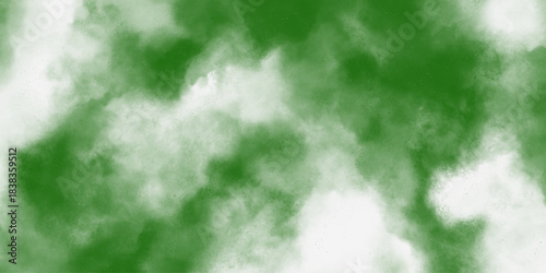 Abstract background of swirling green and dark green clouds. Abstract pixelated green shape with dark tones and subtle texture for digital art isolated on transparent background .

